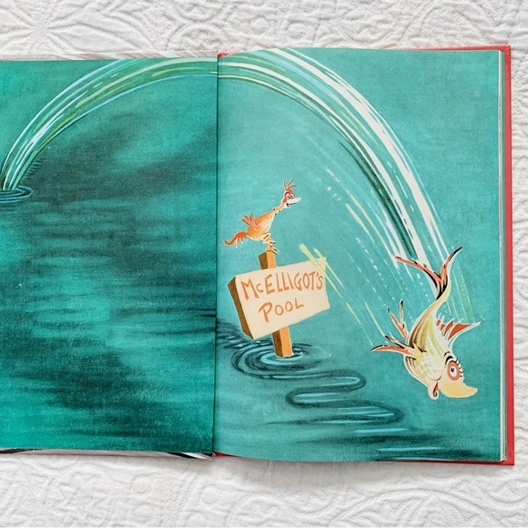 RARE🔥 McElligot's Pool‎ by Dr. Seuss (1974, Glossy Hardcover) - Picture 4 of 8